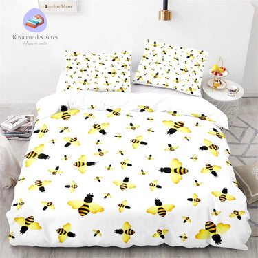 Housse de Couette Abeille Blanche